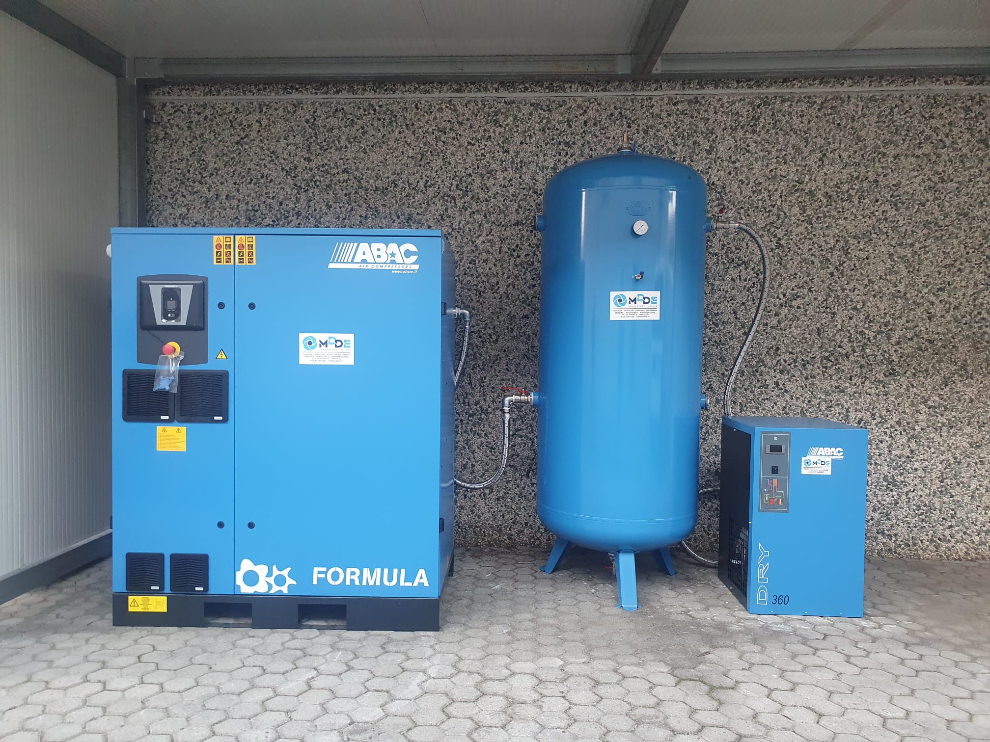 Centrale di aria compressa installata da MDDE