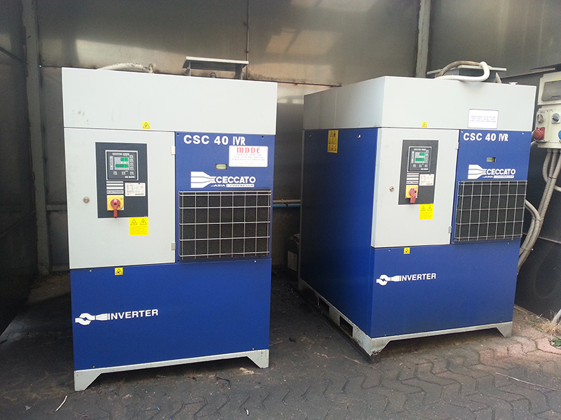 Centrale di produzione aria compressa con compressori inverter